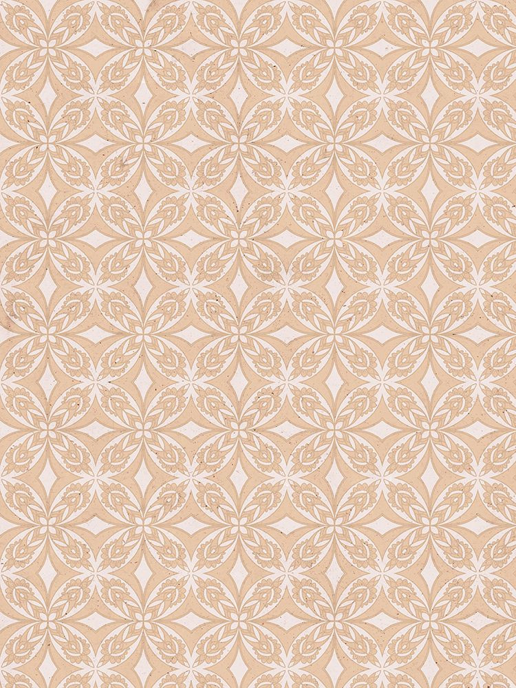 Geometric Beige Tile Pattern Poster Print - Treechild - Posterazzi