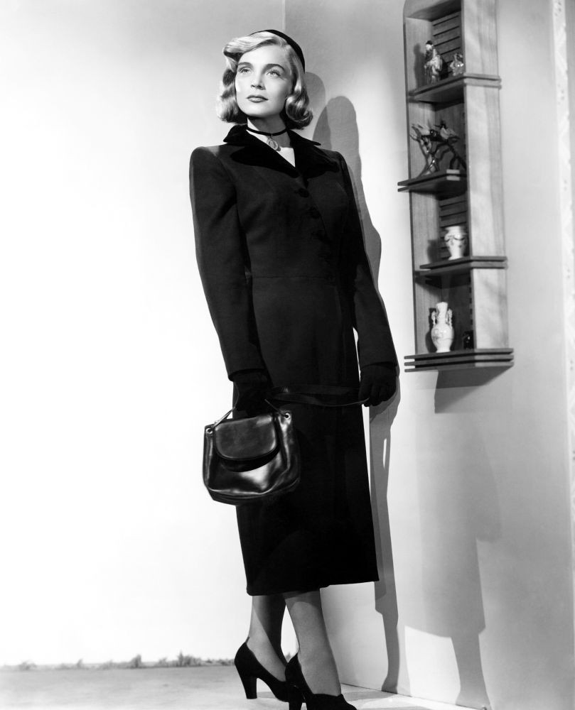 Ed Stevenson Easy Living, Lizabeth Scott, In A Black Wool Coat By Edward Stevenson ...