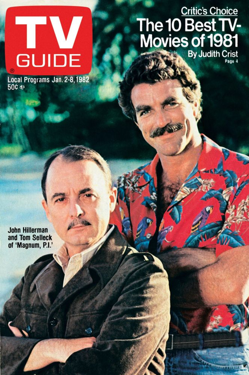 Magnum, P.I., From Left: John Hillerman, Tom Selleck, Tv