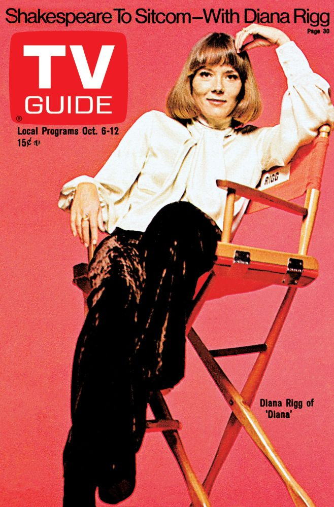 Diana, Diana Rigg, Tv Guide Cover, October 6-12, 1973. Ph: Albert