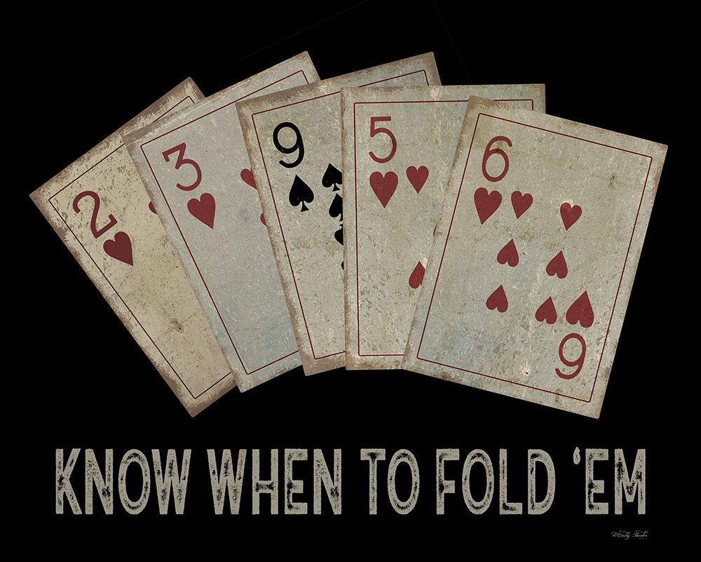 Know When To Fold Em Poster Print Cindy Jacobs VARPDXCIN3055 Know when to fold em poster print cindy jacobs varpdxcin3055