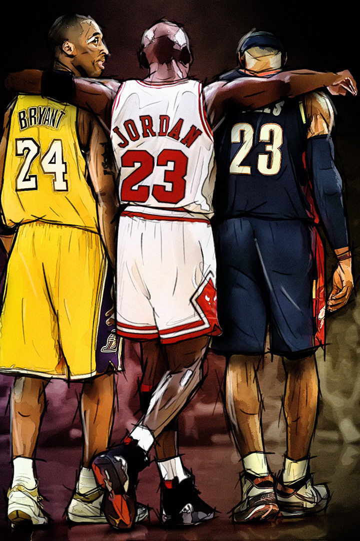 Jordan, Kobe, Lebron Poster Print Item VARXPS1511 Posterazzi - Main Image