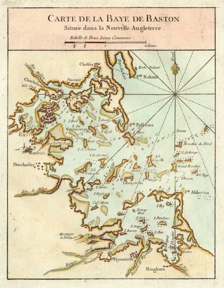 Petite Map of the Port of Boston Poster Print - Unknown - Posterazzi