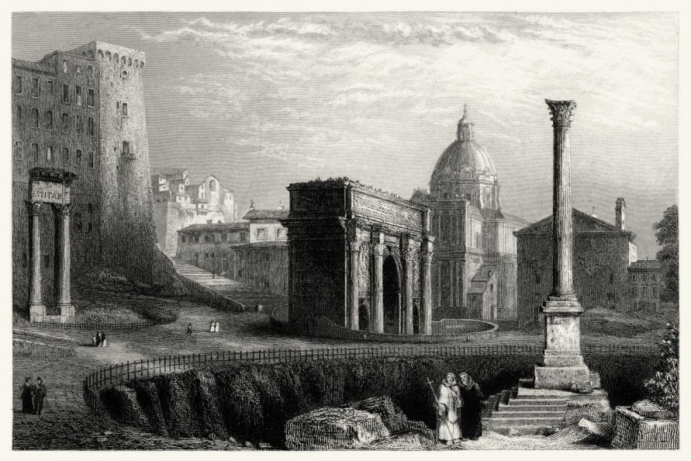 Antique View of Rome Poster Print - Unknown - Posterazzi