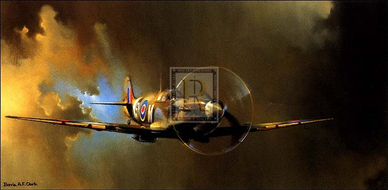 Spitfire Poster Print by Barrie A F Clark (16 x 12) - Item