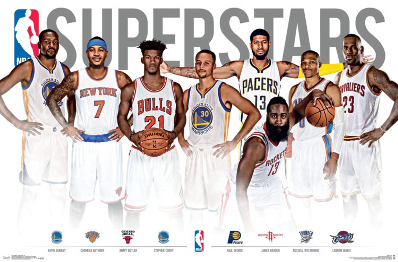 NBA Superstars 16 Poster Print Item VARTIARP15118 Posterazzi