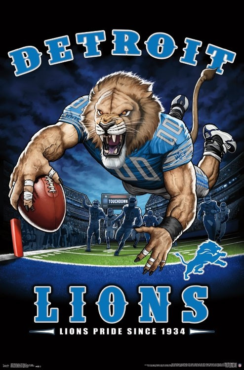 Detroit Lions - End Zone Poster Print - Item # VARTIARP15979