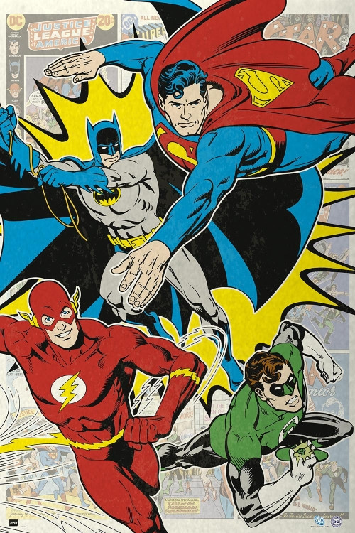 Superhelden Poster Im Comic-Stil – Marvel & DC Charaktere Wie Batman, Spider-Man (A4, A3, A2) Superhelden Poster Im Comic-Stil – Marvel & DC Charaktere Wie Batman, Spider-Man (A4, A3, A2)