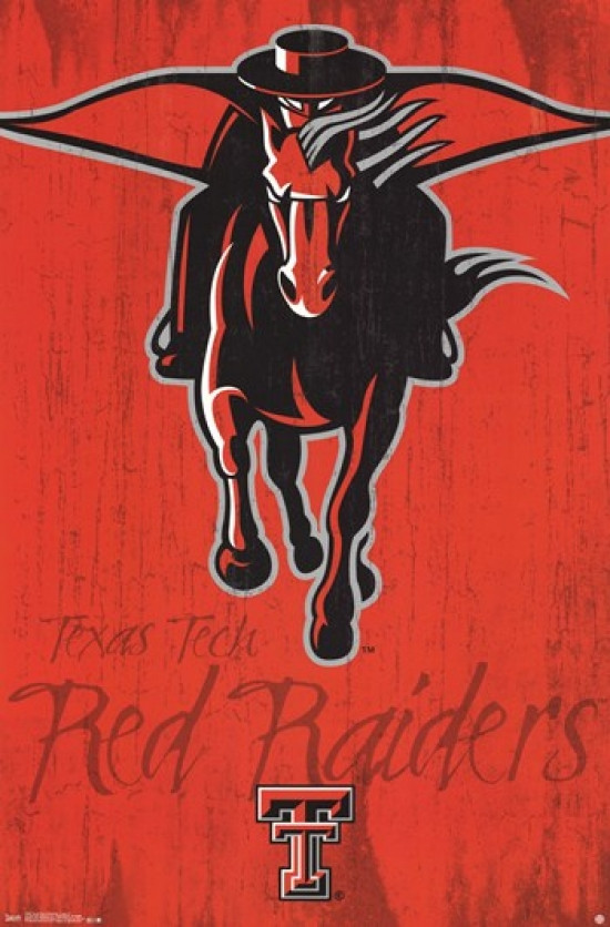 tspt logo poster　Lsize Texas Tech University - Logo 13 Poster Print - Item