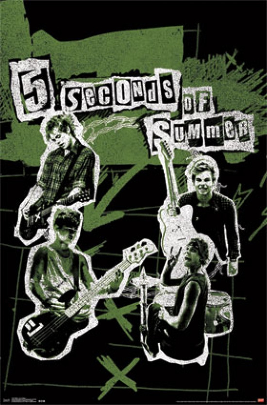 5 Seconds of Summer 5SOS - Live Collage Poster Print - Item