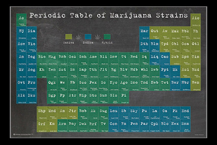 Marijuana Strains Periodic Table Poster Print - Item # VARXPS1546 ...