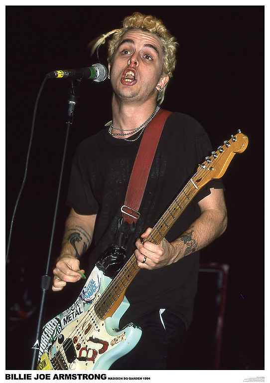 Green Day Live Billie Joe Armstrong Poster Print - Item