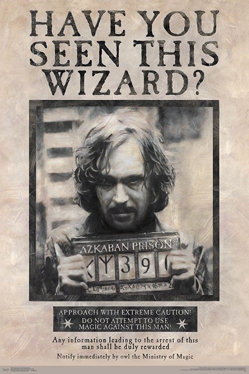 ハリーポッター HarryPotter シリウスブラック ポスター Harry Potter - Wanted Sirius Black Poster Print - Item