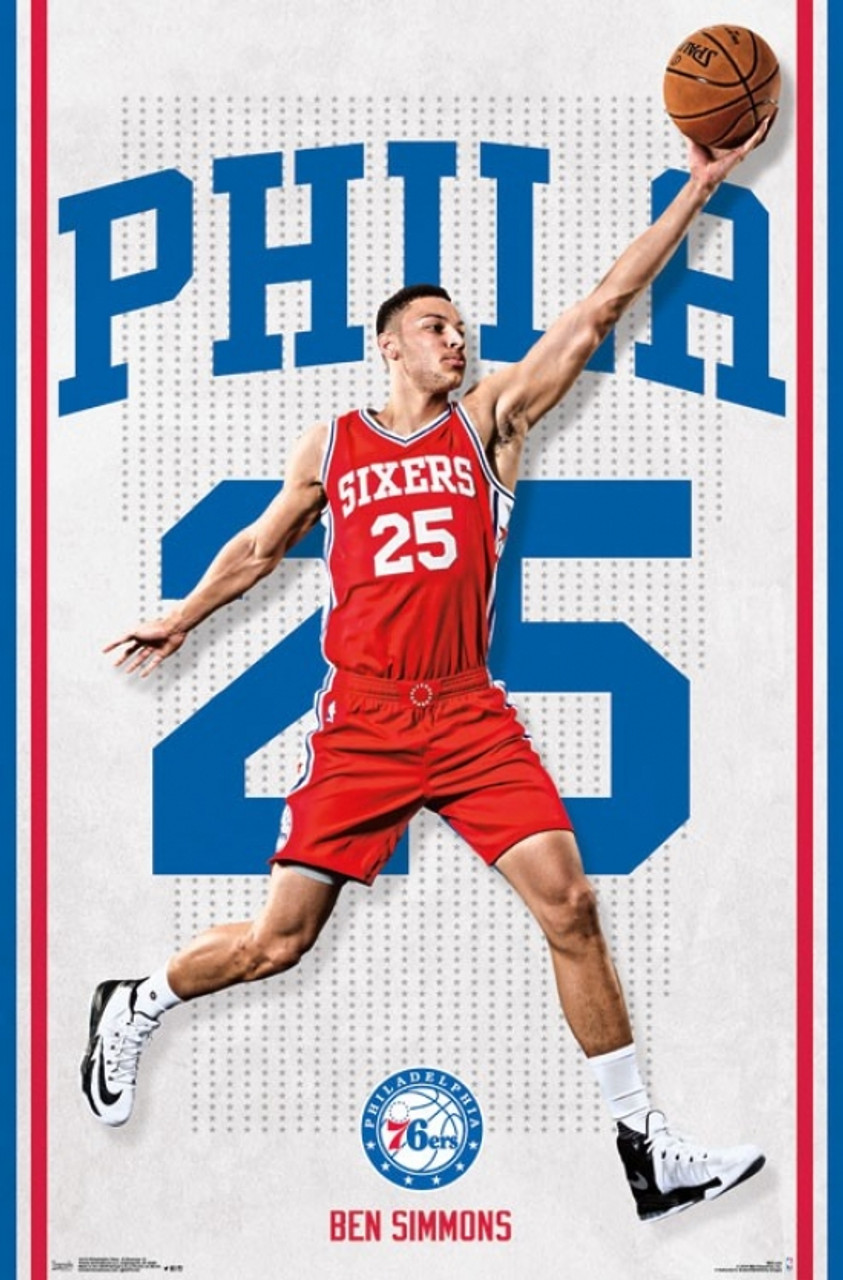 nba ベン・シモンズ　ポスター Philadelphia 76ers - Ben Simmons 16 Poster Print - Item