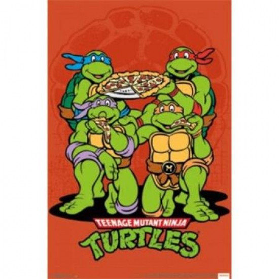 Teenage Mutant Ninja Turtles Pizza Poster Poster Print - Item