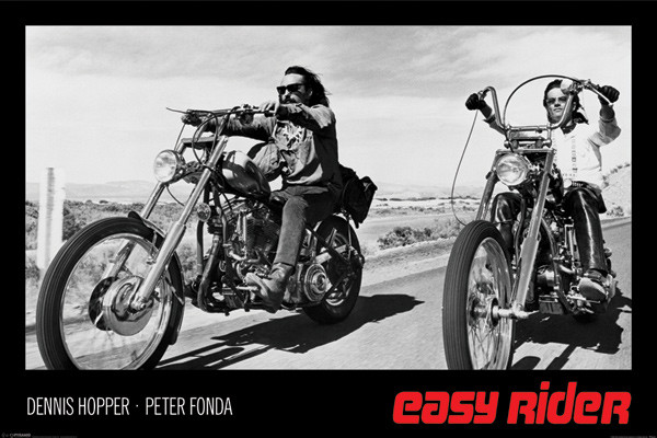 Easy Rider - Black & White Poster Poster Print - Item