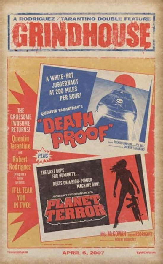 Grindhouse - Dual Death Proof/Planer Terror Poster Poster Print