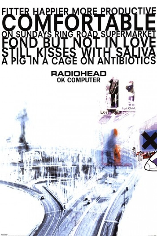 ok computer radiohead poster
