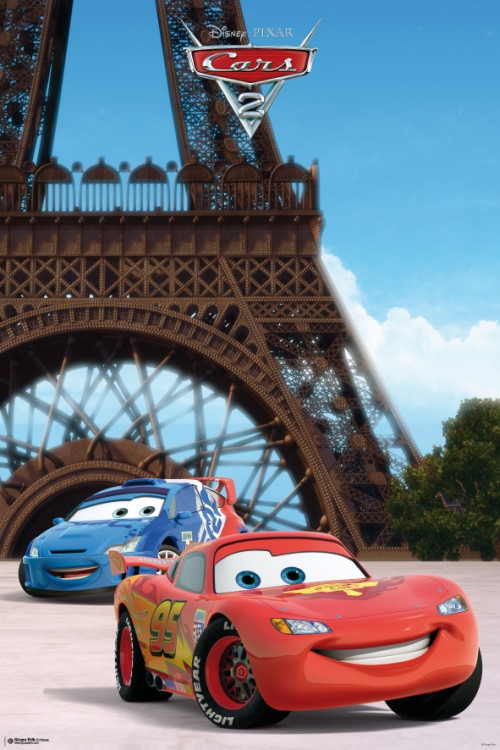Cars 2 - Eiffel Tower Poster Poster Print - Item # VARGPE4512