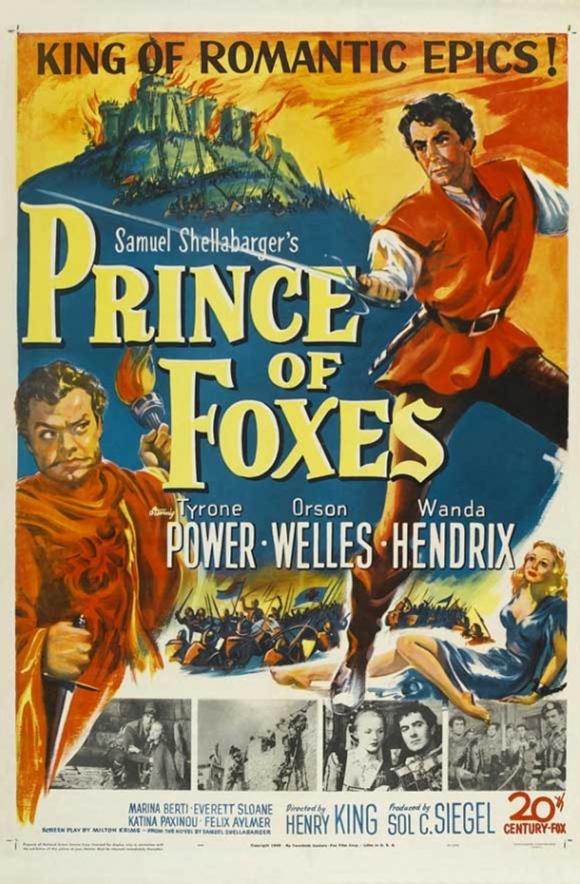 Prince of Foxes Movie Poster (11 x 17) - Item # MOVCJ4175 - Posterazzi
