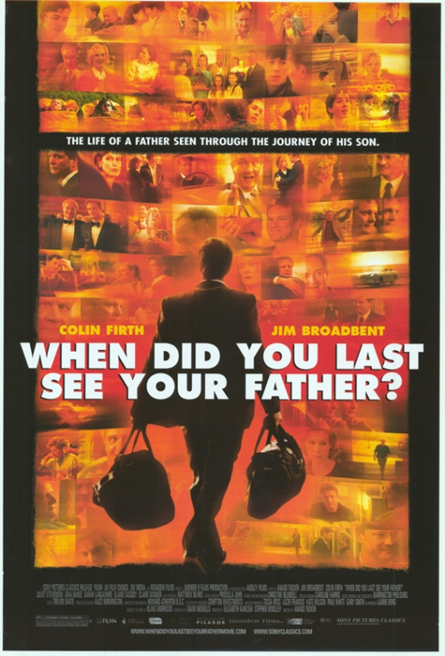 When Did You Last See Your Father Movie Poster 11 X 17 Item