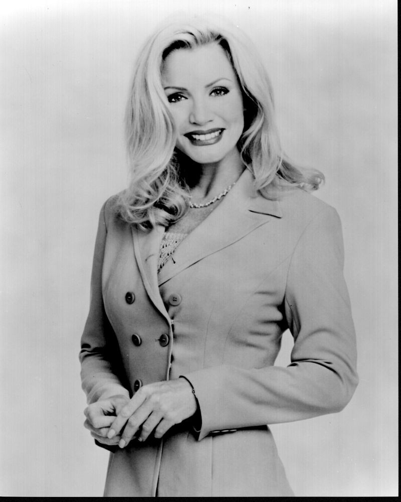 Shannon Tweed In Suit For The Tom Show Black And White Photo Print ...