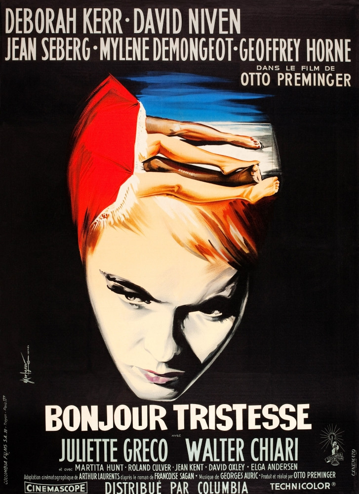 Bonjour Tristesse French Poster Art Jean Seberg 1958 Movie Poster