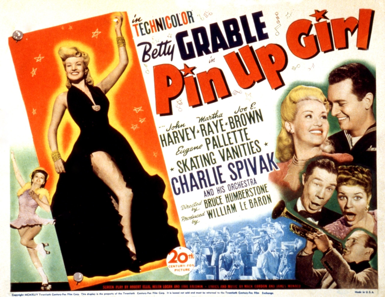 Pin-Up Girl Betty Grable John Harvey Joe E. Brown Martha Raye