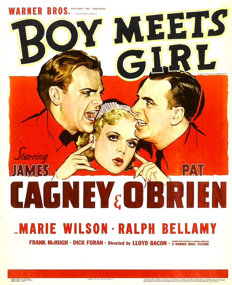Boy Meets Girl From Left James Cagney Marie Wilson Pat O'Brien 1938