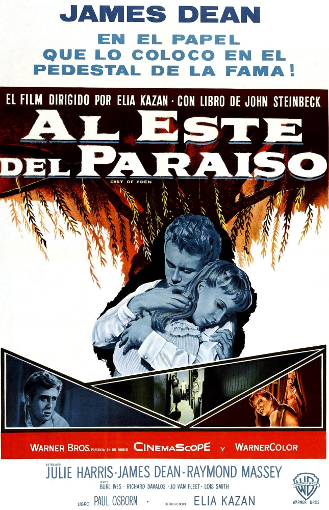 East Of Eden From Left James Dean Julie Harris 1955 Movie Poster ...