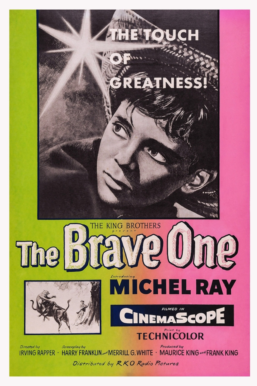 The Brave One Us Poster Art Michel Ray 1956 Movie Poster