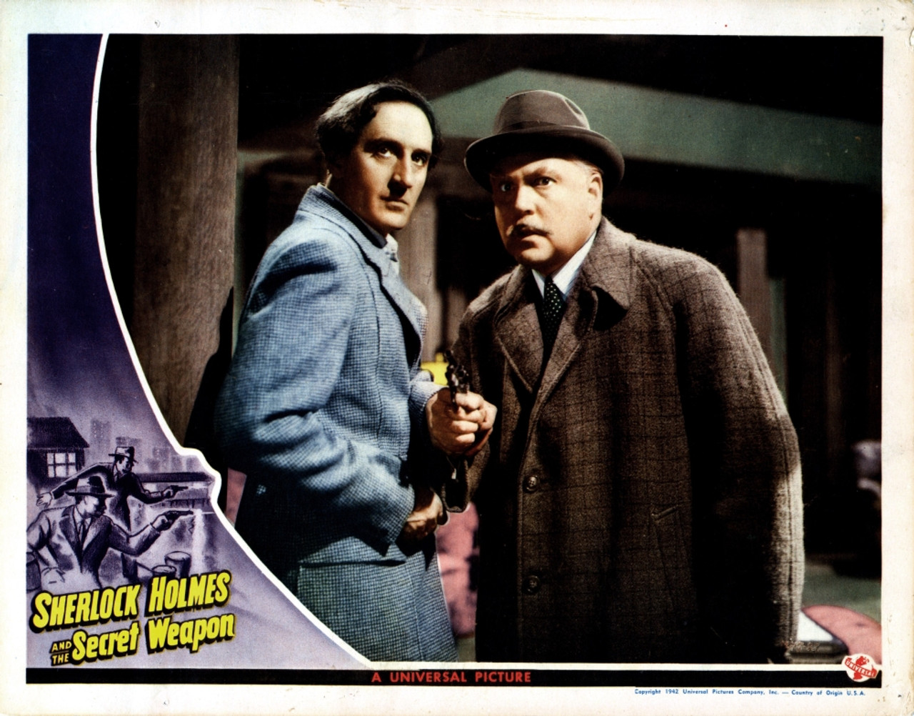 Sherlock Holmes And The Secret Weapon From Left Basil Rathbone Nigel Bruce 1943 Movie Poster Masterprint Item VAREVCMSDSHHOEC008H