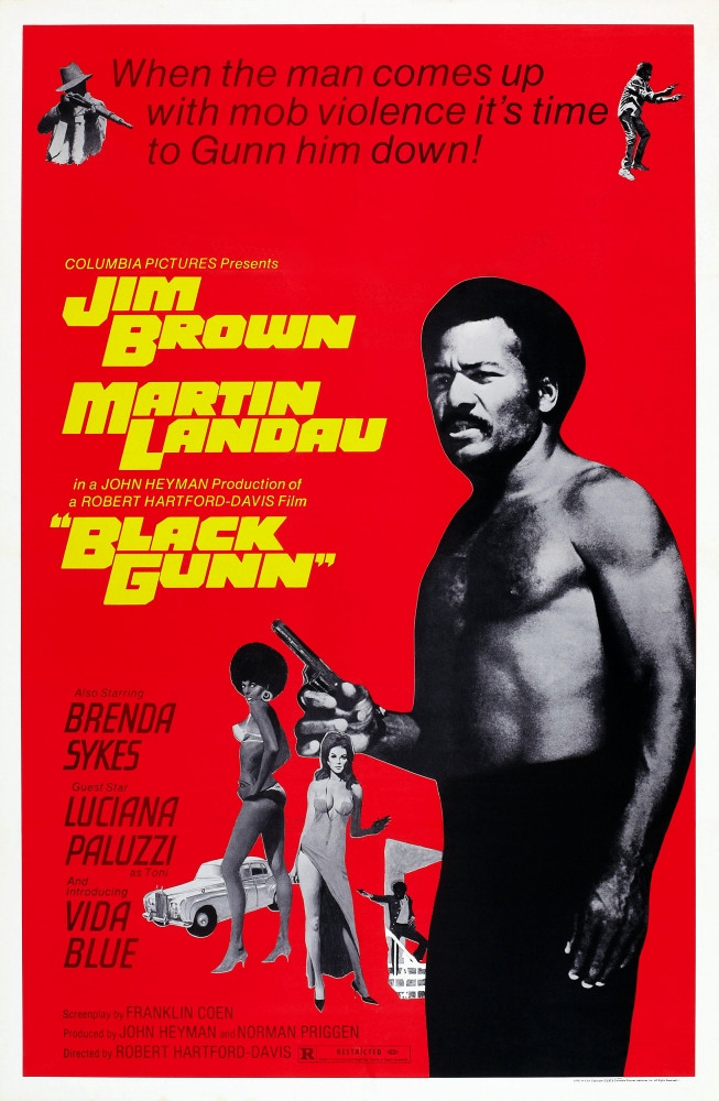 Black Gunn Us Poster Art Jim Brown 1972 Movie Poster Masterprint Item