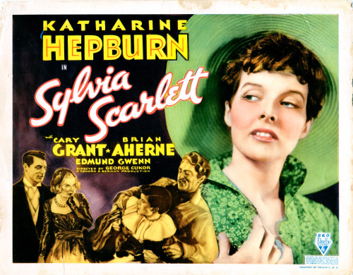 Sylvia Scarlett Large Figure: Katharine Hepburn Bottom From Left: Cary Grant Dennis Moore Katharine Hepburn Brian Aherne 1935 Movie Poster Masterprint - Item # VAREVCMCDSYSCEC003H