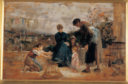 Cosola Demetrio First Steps 1875 - 1895 19Th Century Oil On Panel Private Collection Everett CollectionMondadori Portfolio Poster Print - Item # VAREVCMOND030VJ782H