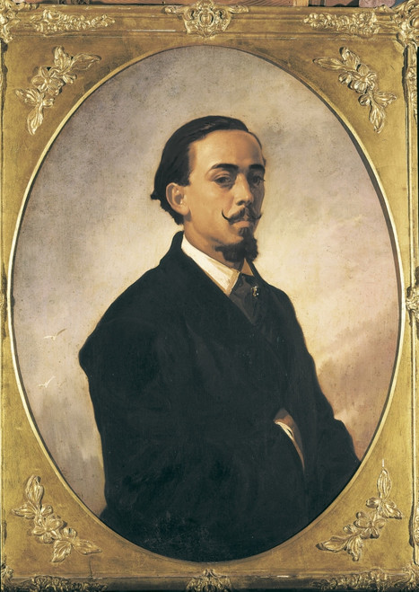 Dominguez Becquer Valeriano. Portrait Of A Gentleman. 1870. Oil On Canvas. Spain. Madrid. Prado Museum. ?? Aisa/Everett Collection Poster Print - Item # VAREVCFINA050AH120H