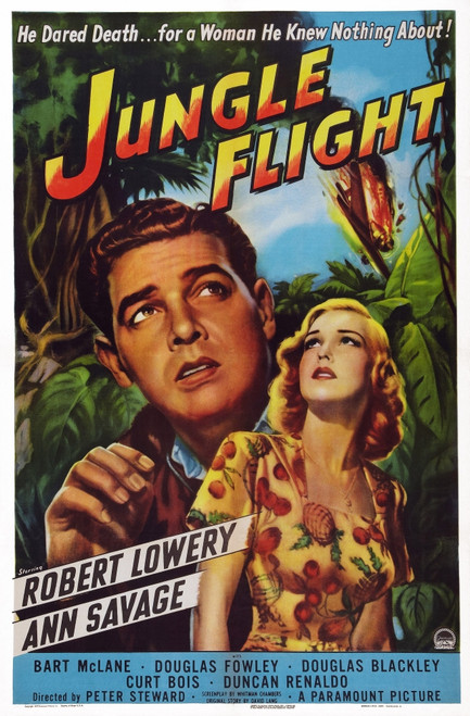Jungle Flight Us Poster Art From Left: Robert Lowery Ann Savage 1947 Movie Poster Masterprint - Item # VAREVCMCDJUFLEC001H