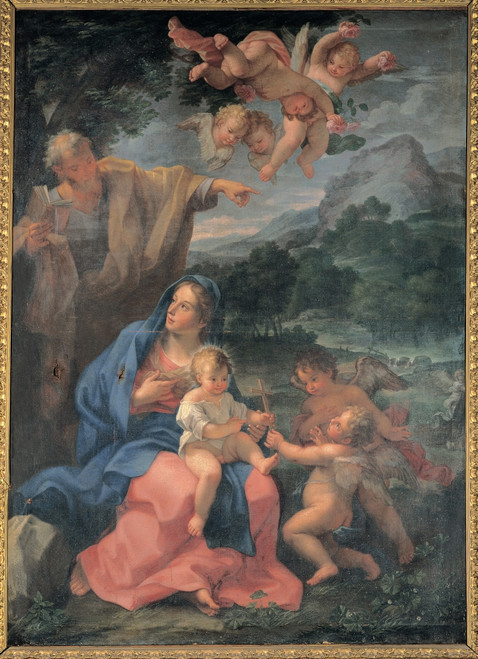 Odazzi Giovanni Resting On The Flight Into Egypt 17Th Century Oil On Canvas Italy Umbria Foligno Localit Scandolaro Perugia San Sebastiano Church Everett CollectionMondadori Portfolio Poster Print - Item # VAREVCMOND033VJ511H