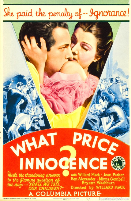 What Price Innocence? Midget Window Card 1933. Movie Poster Masterprint - Item # VAREVCMCDWHPREC003H