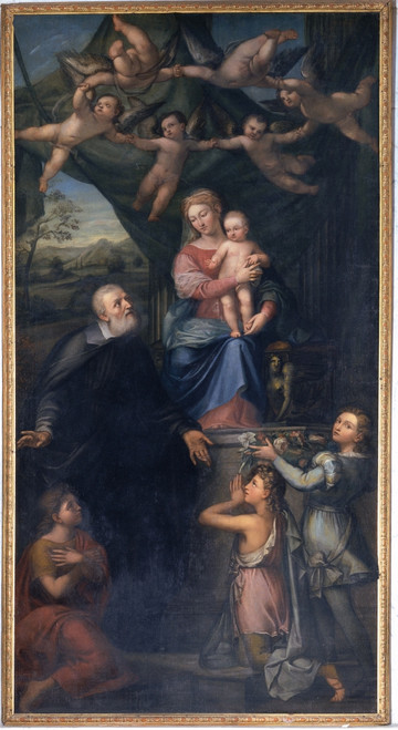 Pala Pietro Saint Philip Neri Exhorting The Youth To Pray The Virgin 1826 19Th Century Canvas Italy Veneto Vicenza San Filippo Neri Church Everett CollectionMondadori Portfolio Poster Print - Item # VAREVCMOND036VJ943H