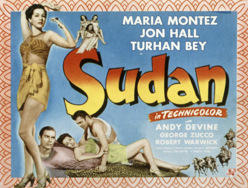 Sudan Maria Montez Jon Hall Turhan Bey 1945 Movie Poster Masterprint - Item # VAREVCMSDSUDAEC003H
