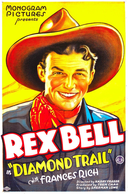 Diamond Trail Rex Bell 1933 Movie Poster Masterprint - Item # VAREVCMMDDITREC012H
