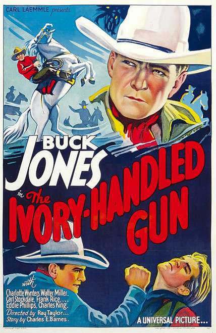 The Ivory-Handled Gun Top And Bottom Left: Buck Jones 1935. Movie Poster Masterprint - Item # VAREVCMCDIVHAEC001H
