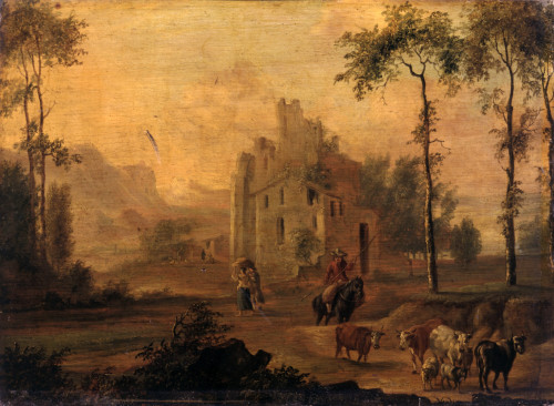 Italianate Landscape With Herd Poster Print - Item # VAREVCMOND075VJ922H