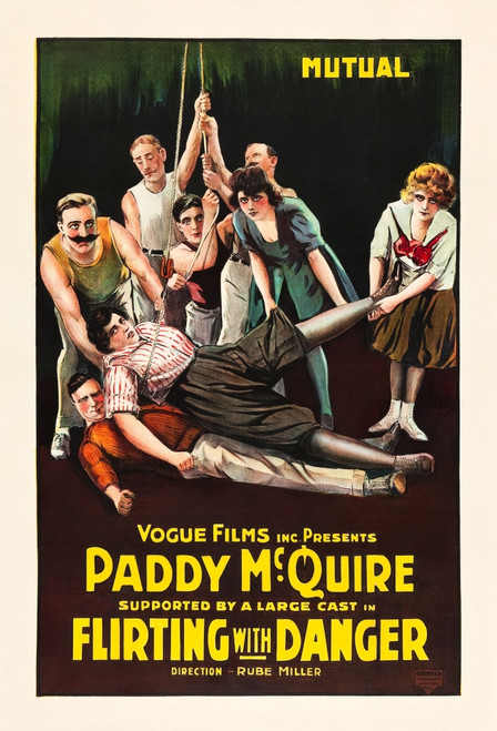 Flirting With Danger Poster Art 1917. Movie Poster Masterprint - Item # VAREVCMCDFLWIEC012H