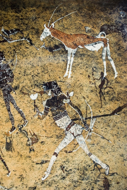 Namibia. Windhoek. National Museum Of Namibia In Windhoek. Reproduction Of The Rock Paintings Called "The White Lady". ?? Fabrizio Finetti/Aisa/Everett Collection Poster Print - Item # VAREVCFINA056AH223H