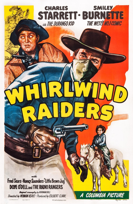 Whirlwind Raiders Us Poster Art From Left: Smiley Burnette Charles Starrett 1948 Movie Poster Masterprint - Item # VAREVCMCDWHRAEC006H