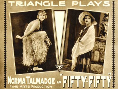 Fifty-Fifty Norma Talmadge On Lobbycard 1916. Movie Poster Masterprint - Item # VAREVCMCDFIFIEC055H