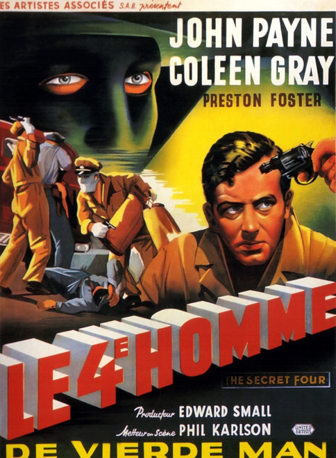 Kansas City Confidential John Payne On Belgian Poster Art 1952 Movie Poster Masterprint - Item # VAREVCMCDKACIEC008H
