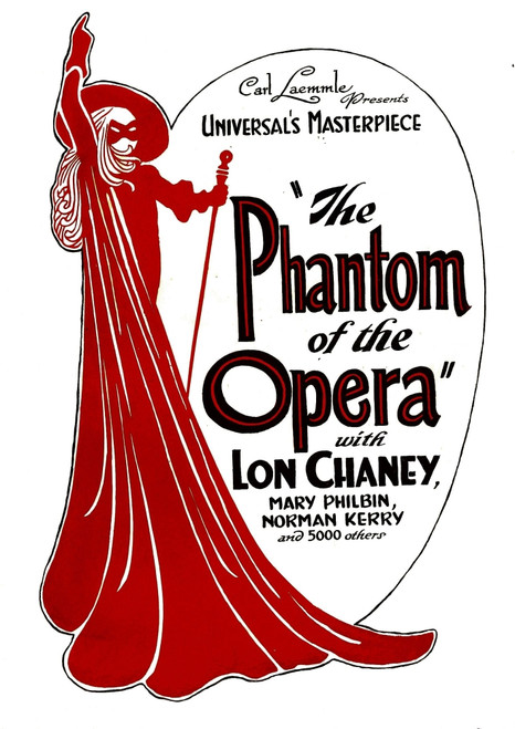 The Phantom Of The Opera 1925. Movie Poster Masterprint - Item # VAREVCMMDPHOFEC021H